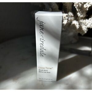 Jane Iredale Glow Time Blush Stick - Elegant White Packaging in Ember